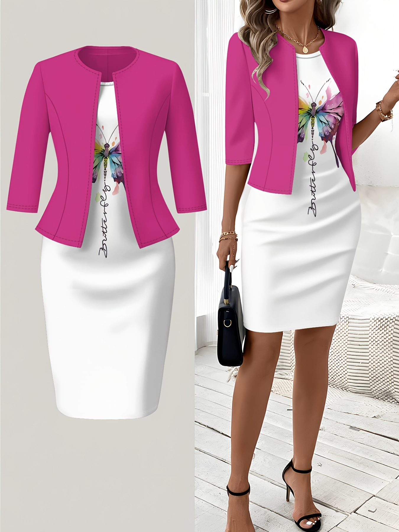 Winter Clothing Ladies - autumn and winter styles Butterfly Print