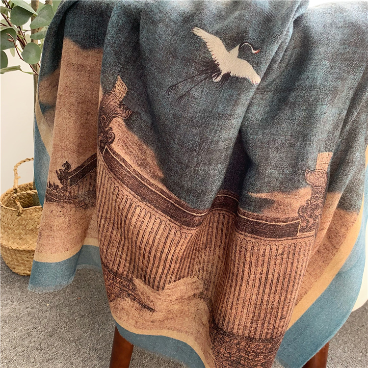 Winter Clothing Accessories - Pure Cashmere Tassels Shawls Stole Women