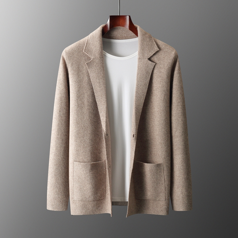 Winter Clothing Uae - 100% Merino Wool Men's Suit Collar