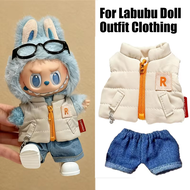 Winter Clothing Items - For 15 17cm Labubu Doll Solid