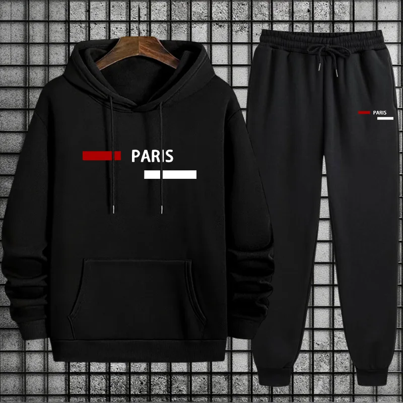 Winter Clothes - Men's Tracksuit Casual Hooded Sweatshirts Outdoors