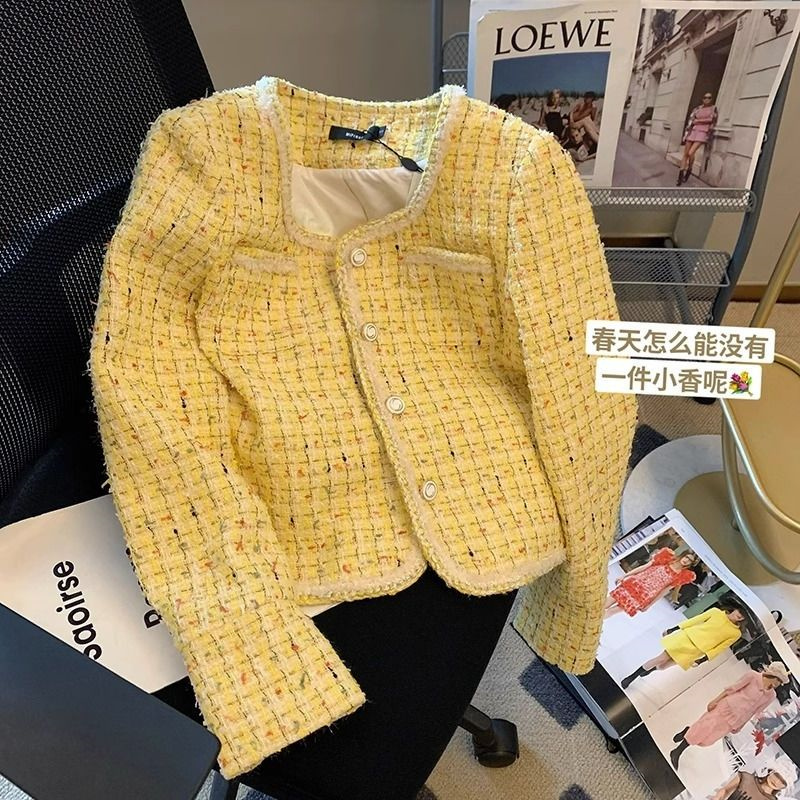 Women Jacket Spring Autumn New - Yellow Winter Clothing ulasan dan harga