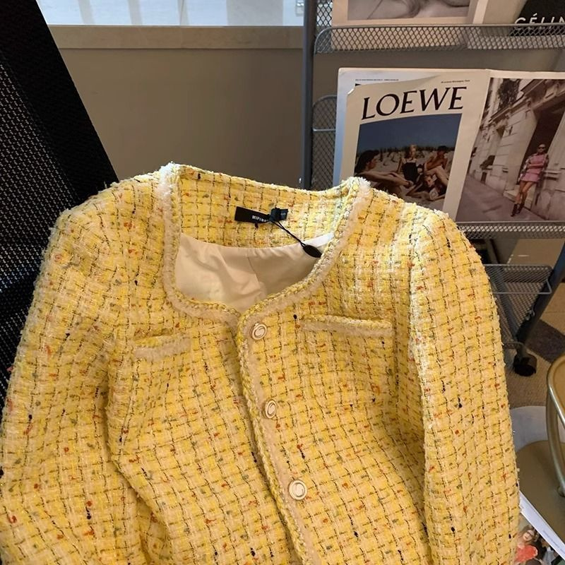 Women Jacket Spring Autumn New - Yellow Winter Clothing ulasan dan harga