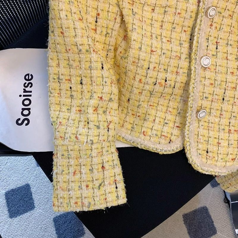 Women Jacket Spring Autumn New - Yellow Winter Clothing ulasan dan harga