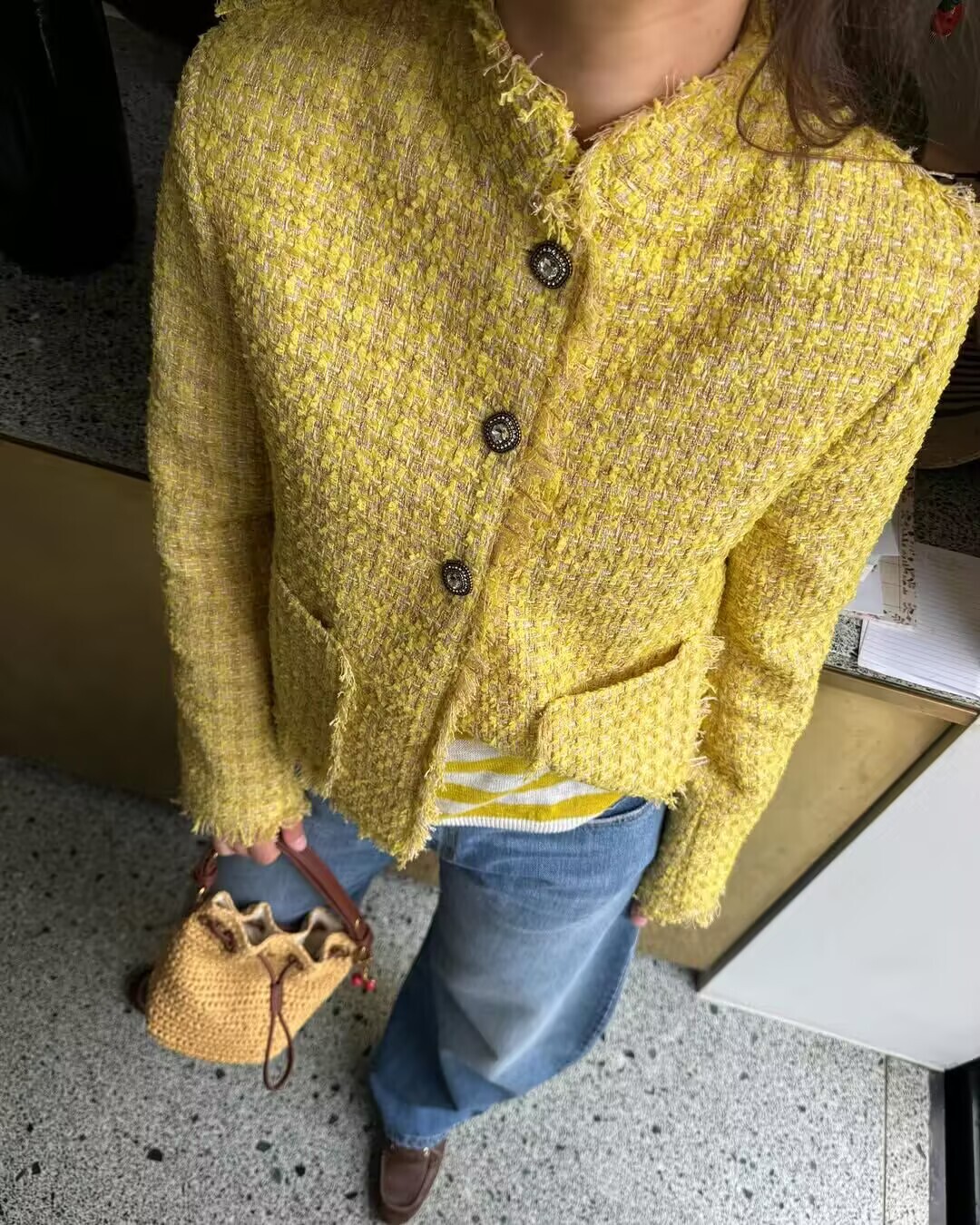 Autumn Winter New Elegant Wool - Yellow Winter Clothing ulasan dan harga