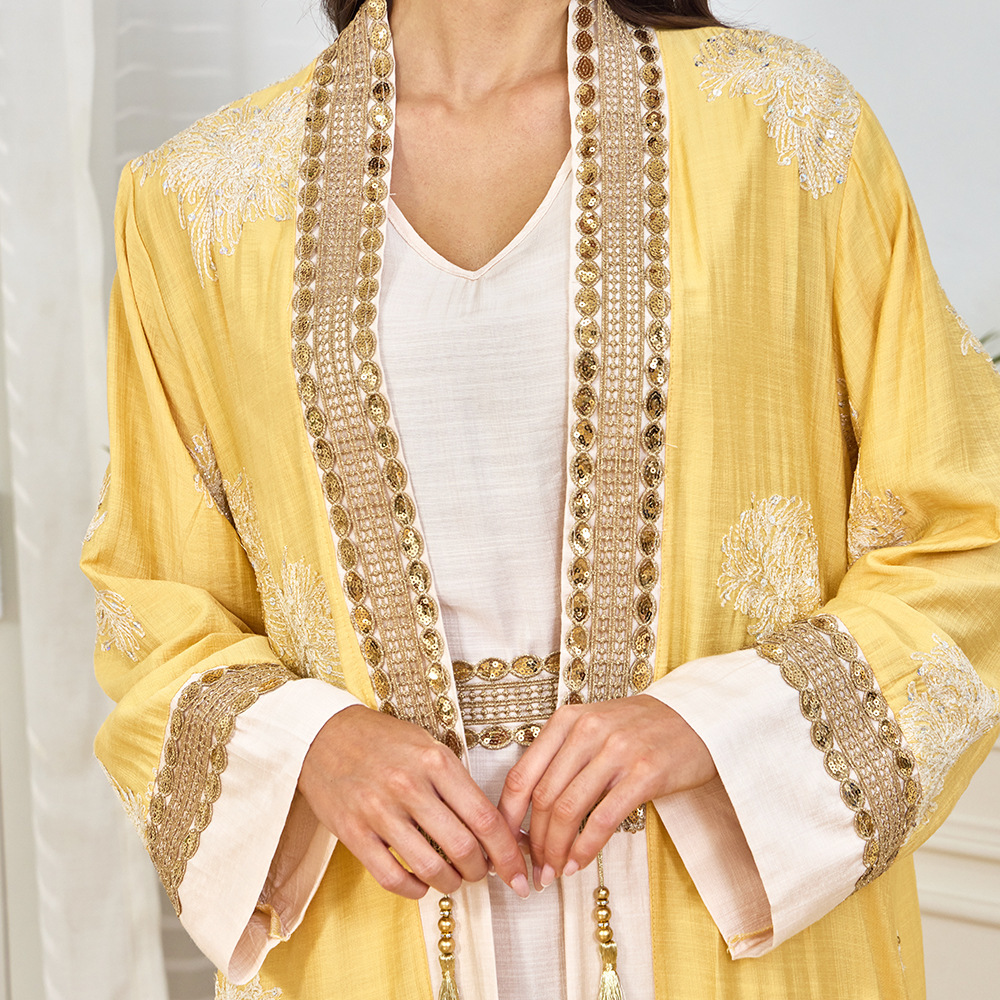 Mt480 New Ethnic Style Women's - Yellow Winter Clothing ulasan dan harga