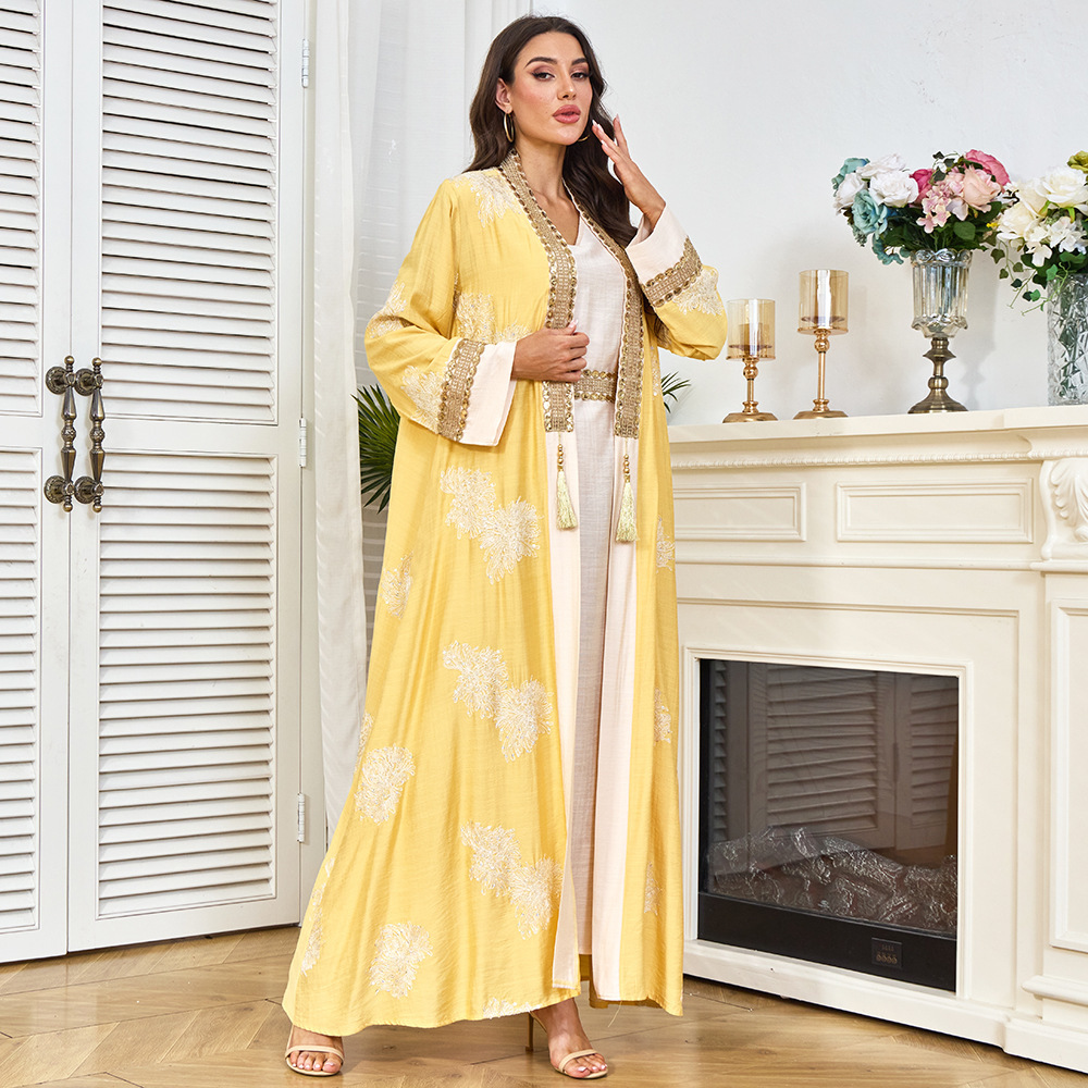 Mt480 New Ethnic Style Women's - Yellow Winter Clothing ulasan dan harga