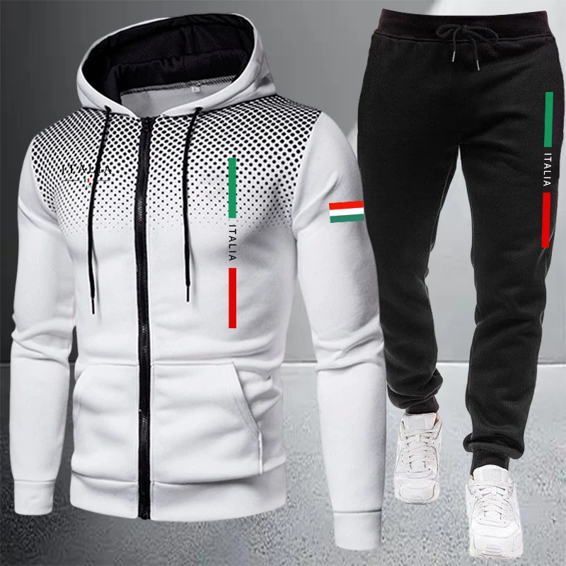 Men's Tracksuit Casual Zip Hoo - Winter Clothing Uae ulasan dan harga