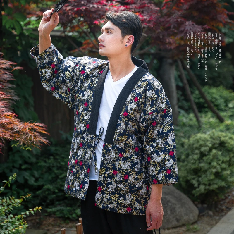 Kimono Winter Haori Men Japane - Traditional Winter Japanese Clothing ulasan dan harga