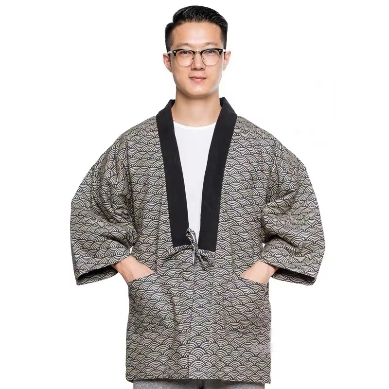 2025 Hanten Jacket Men Padded  - Traditional Winter Japanese Clothing ulasan dan harga