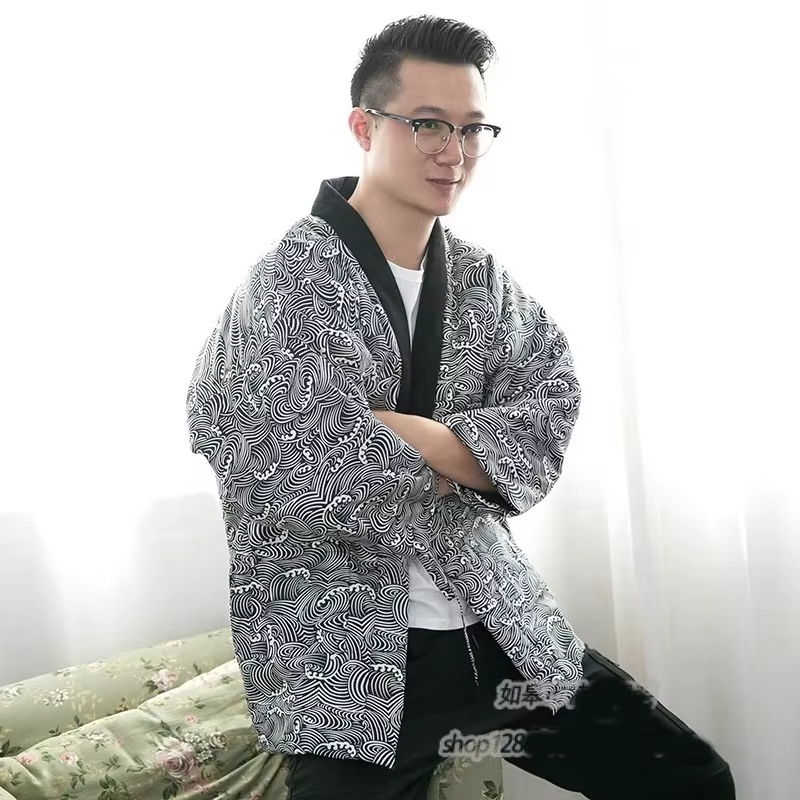 2025 Hanten Jacket Men Padded  - Traditional Winter Japanese Clothing ulasan dan harga