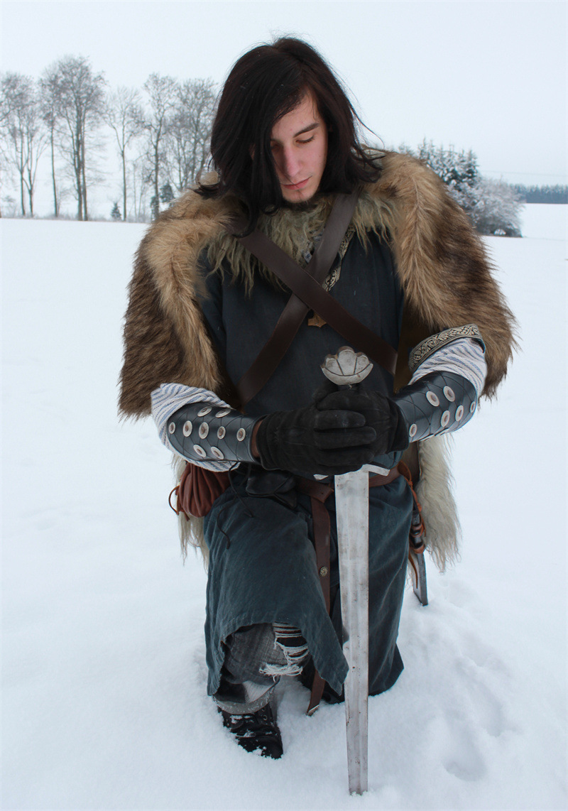 Viking Cloak Faux Fur Collar C - Winter Clothing Accessories ulasan dan harga