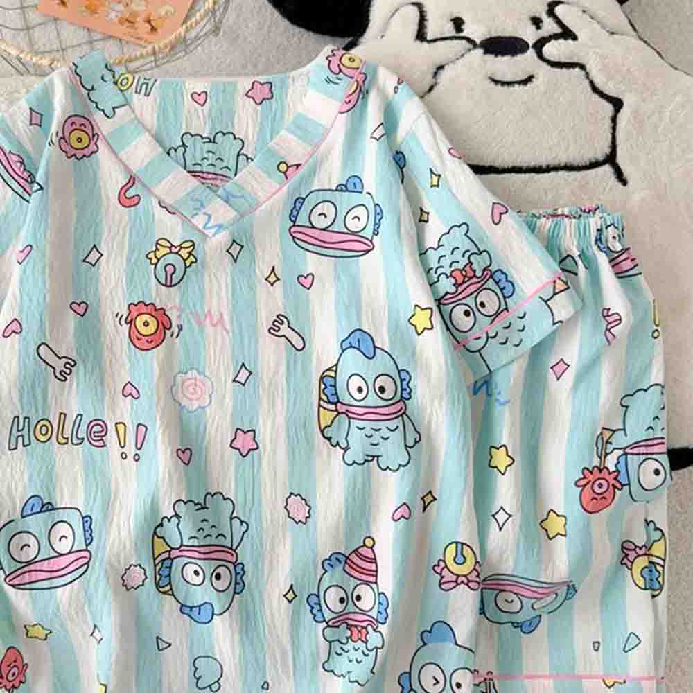 Sanrio Hangyodon Women's Pajam - Winter Clothing Ladies ulasan dan harga