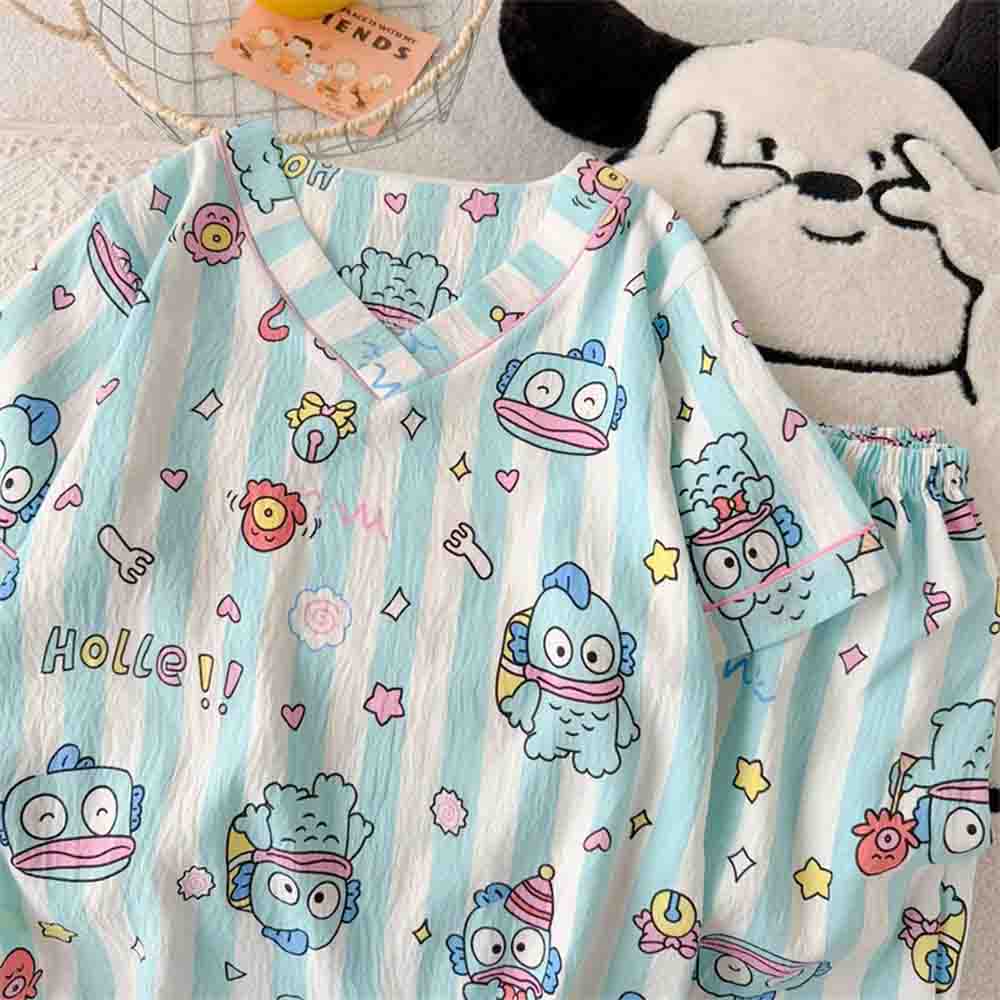 Sanrio Hangyodon Women's Pajam - Winter Clothing Ladies ulasan dan harga