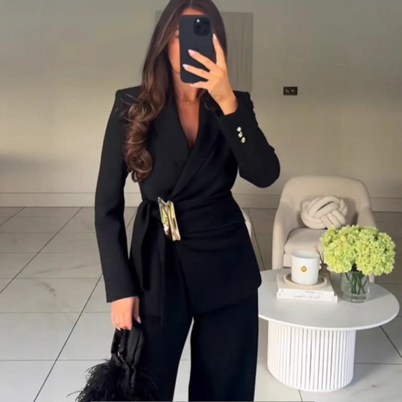 Women's Suit Pants Two-Piece S - Winter Clothing Women Sale ulasan dan harga