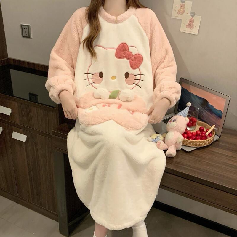 Winter Nightgown Hello Kitty W - Winter Clothes ulasan dan harga