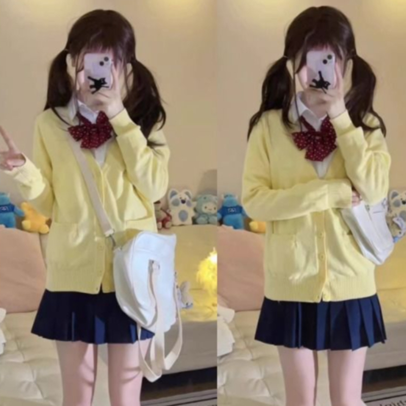 Yellow Knitted Cardigan Coat W - Yellow Winter Clothing ulasan dan harga