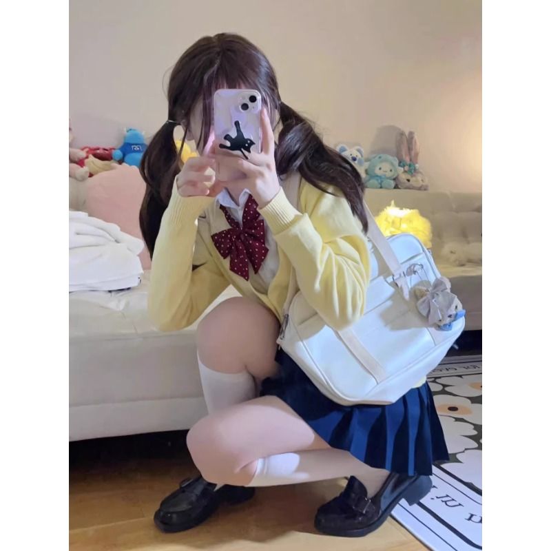 Yellow Knitted Cardigan Coat W - Yellow Winter Clothing ulasan dan harga