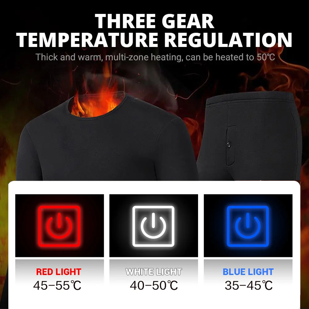 New 52 Areas Heated Underwear  - Winter Clothing Accessories ulasan dan harga