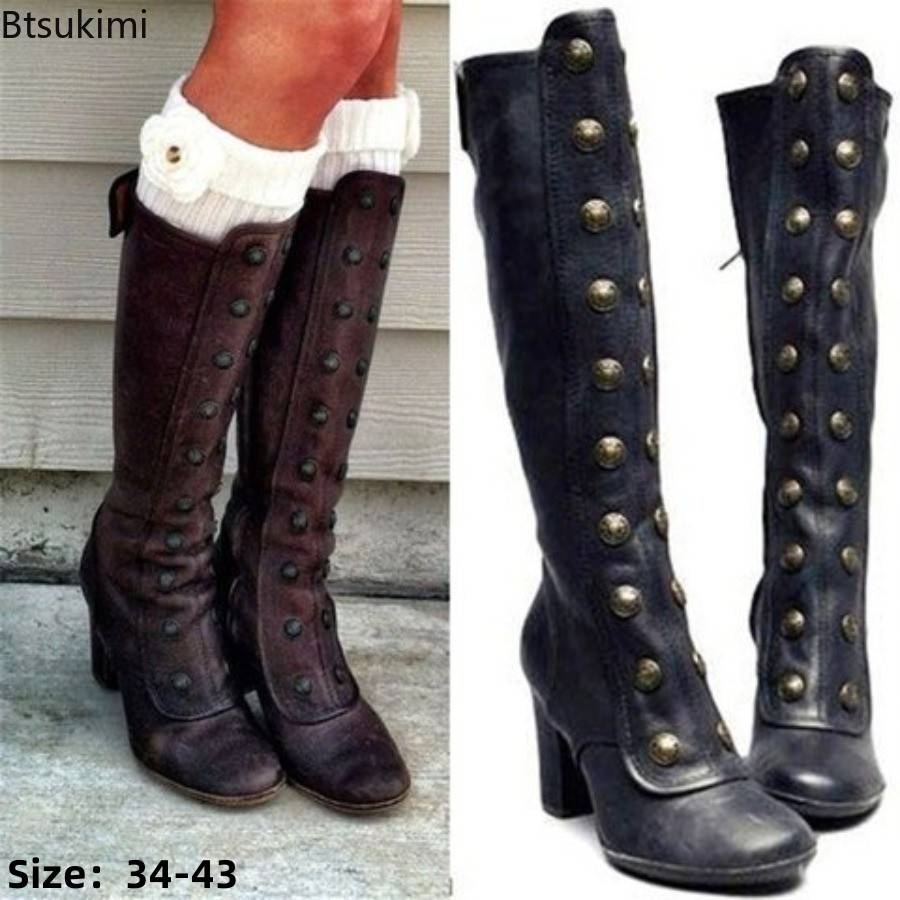 Retro Black Fashion Rivet Deco - Winter Clothing Material ulasan dan harga