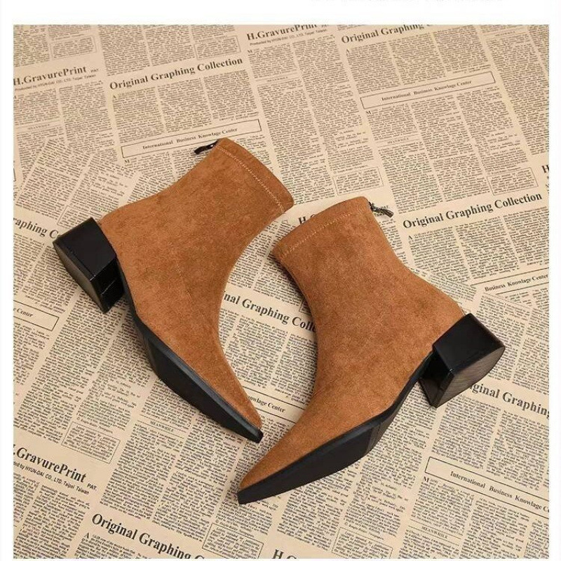 New Low Heel Women Mordern Ank - Winter Clothing Ladies ulasan dan harga