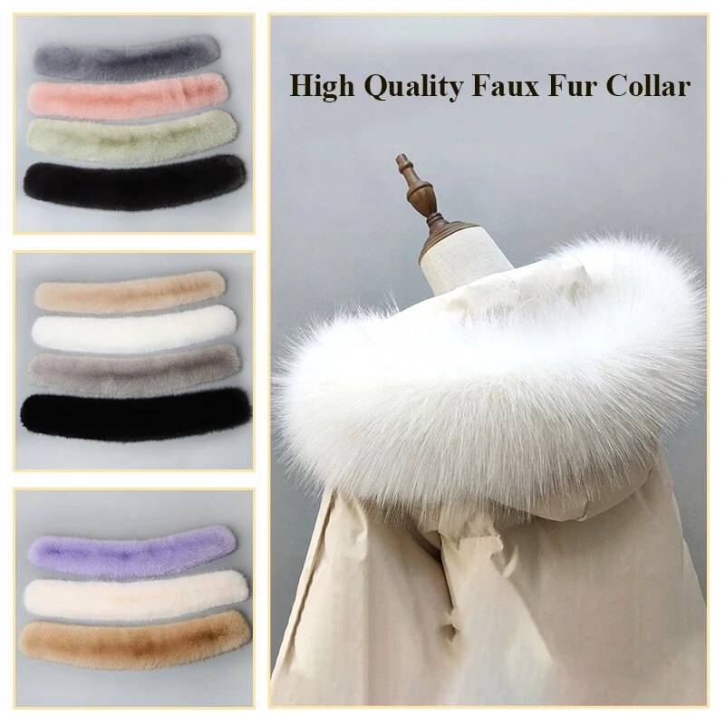 Winter Coat Fur Collar Faux Fu - Winter Clothing Accessories ulasan dan harga