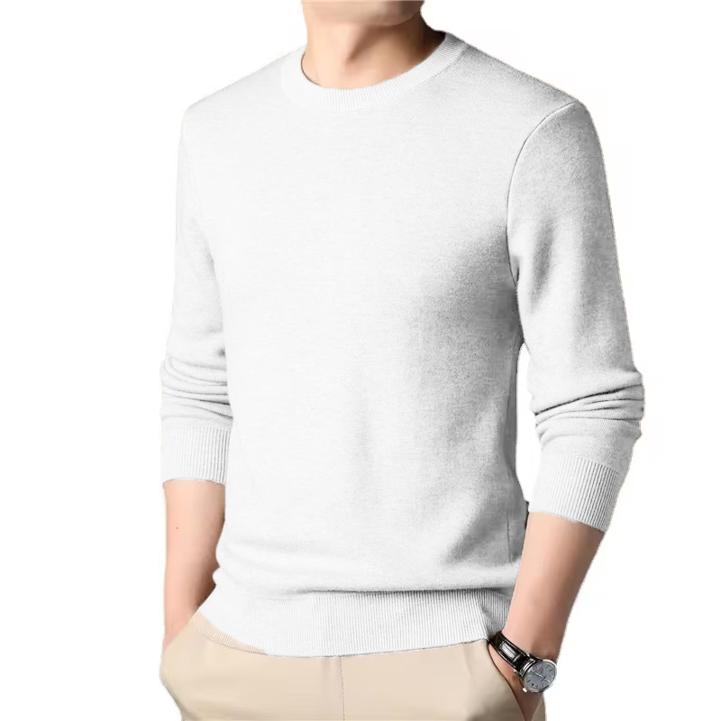 Men's Solid Color Knitted Pull - Winter Clothing Uae ulasan dan harga
