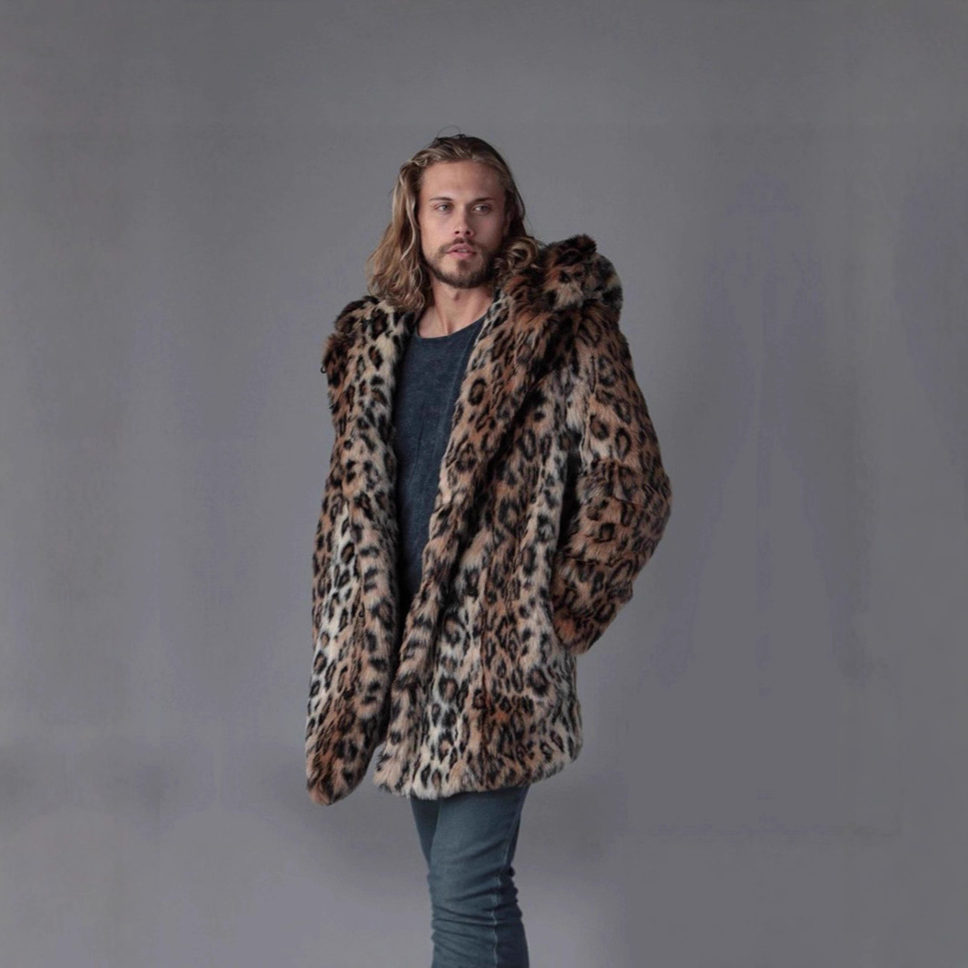 Men Faux Fur Jacket Winter Coa - Winter Clothing Uae ulasan dan harga