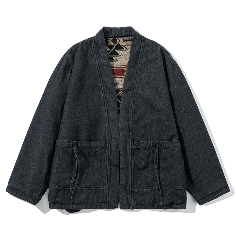 Fashion Vintage Reversible Coa - Traditional Winter Japanese Clothing ulasan dan harga