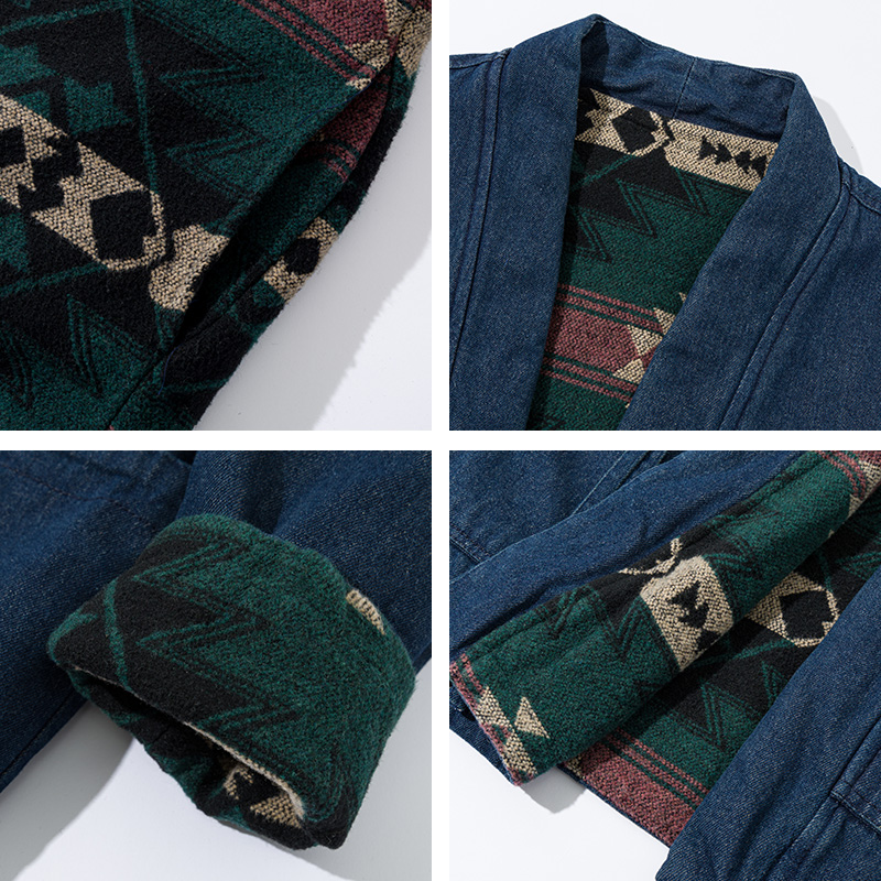Fashion Vintage Reversible Coa - Traditional Winter Japanese Clothing ulasan dan harga