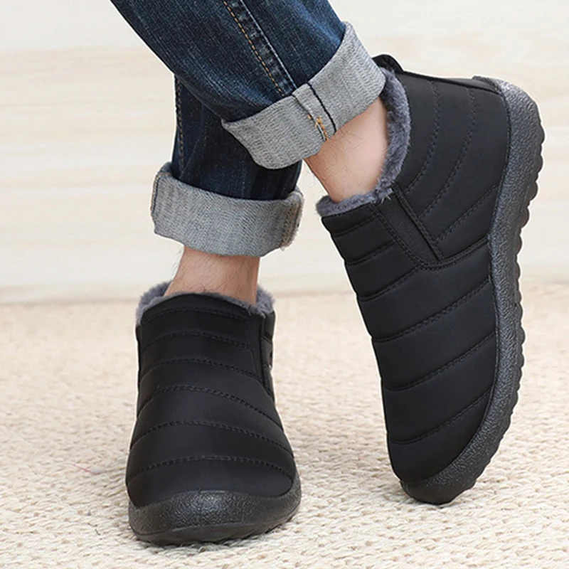 Fashion Men's Snow Boots Ankle - Winter Clothing Material ulasan dan harga