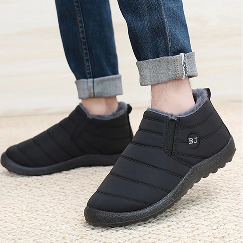 Fashion Men's Snow Boots Ankle - Winter Clothing Material ulasan dan harga