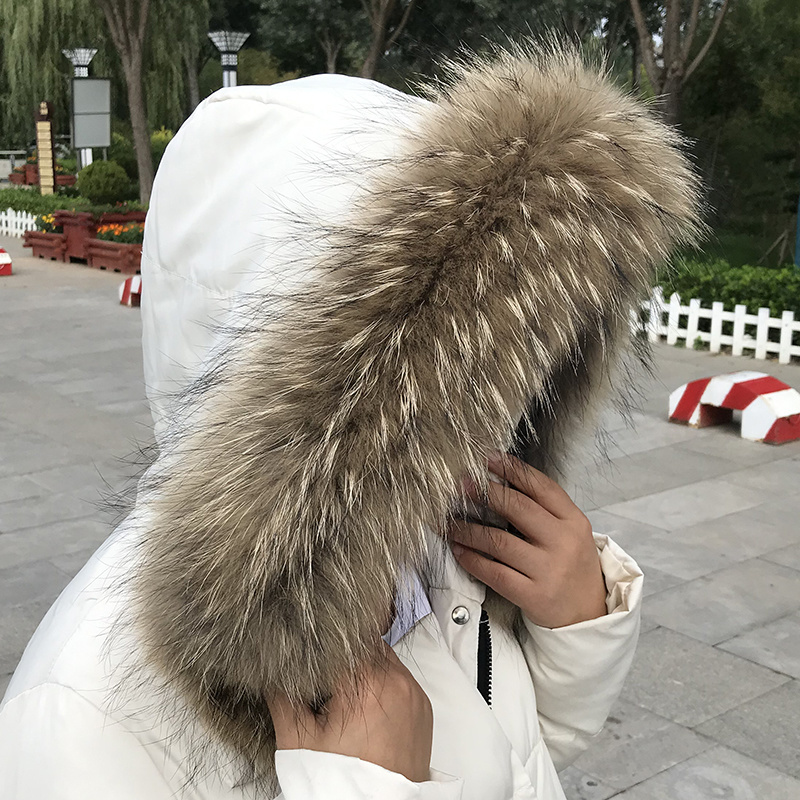 Real Fur Collar for Coat Parka - Winter Clothing Women Sale ulasan dan harga