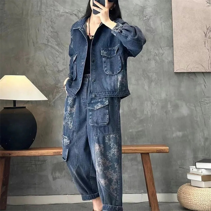 2025 Autumn Denim jacket Suits - Winter Clothing Women Sale ulasan dan harga