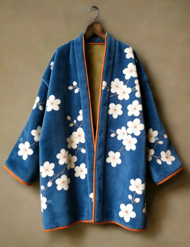 Japanese Kimono Haori Yukata S - Traditional Winter Japanese Clothing ulasan dan harga