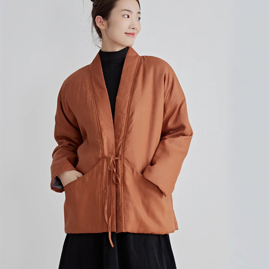 Chinese Style Cotton Outwear B - Traditional Winter Japanese Clothing ulasan dan harga