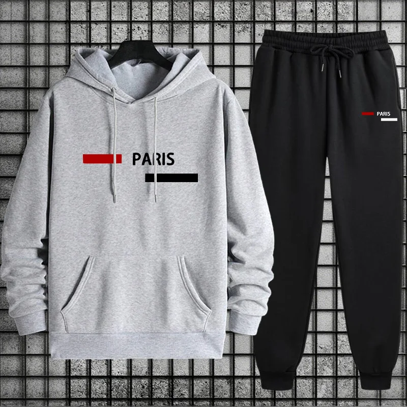 Men's Tracksuit Casual Hooded  - Winter Clothes ulasan dan harga
