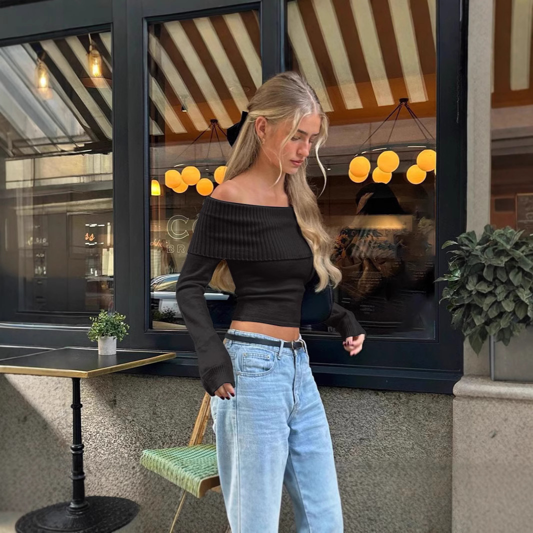 Street Fashion Off Shoulder To - Winter Clothes ulasan dan harga