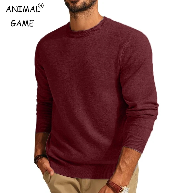 Men's Long Sleeve Sweaters Cre - Winter Clothing Uae ulasan dan harga