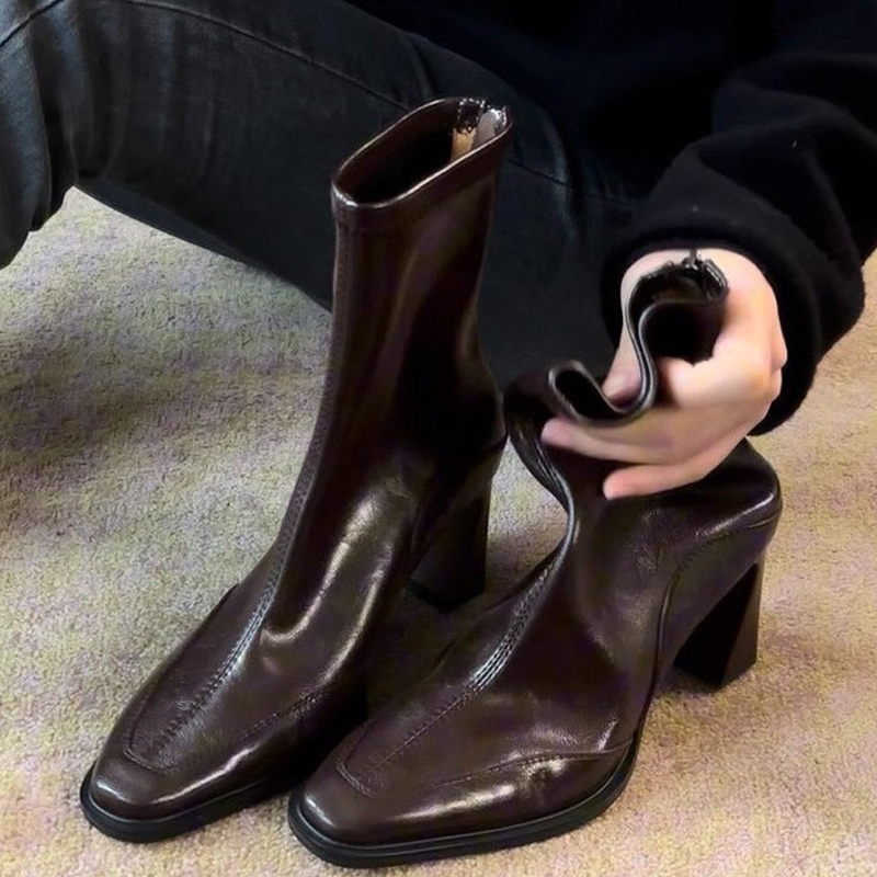 High Heels Women’s Ankle Boots - Winter Clothing Ladies ulasan dan harga