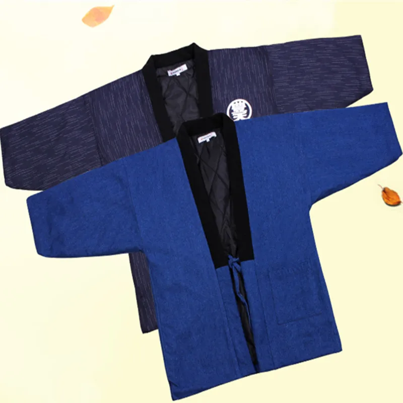 Hanten Jacket Men Padded Cotto - Traditional Winter Japanese Clothing ulasan dan harga