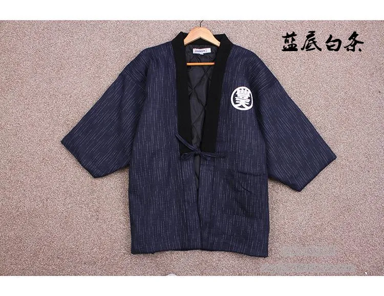 Hanten Jacket Men Padded Cotto - Traditional Winter Japanese Clothing ulasan dan harga