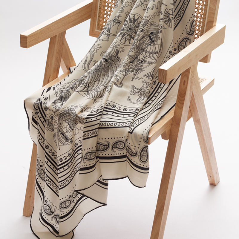 Wool Silk Scarf Women Large Sc - Winter Clothing Accessories ulasan dan harga